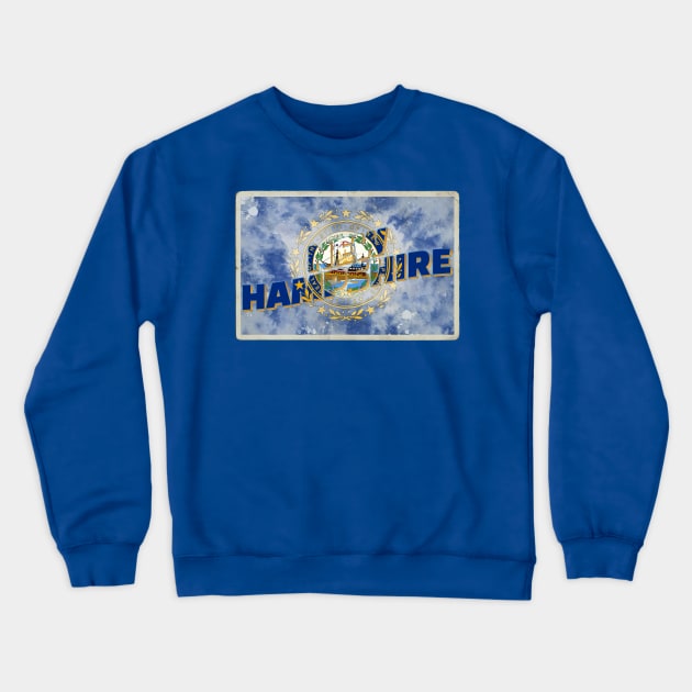 New Hampshire vintage style retro souvenir Crewneck Sweatshirt by DesignerPropo